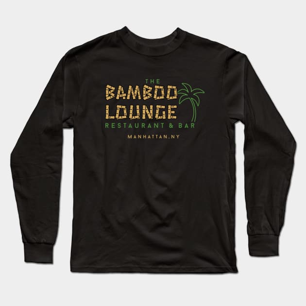 The Bamboo Lounge Restaurant & Bar - modern vintage logo Long Sleeve T-Shirt by BodinStreet